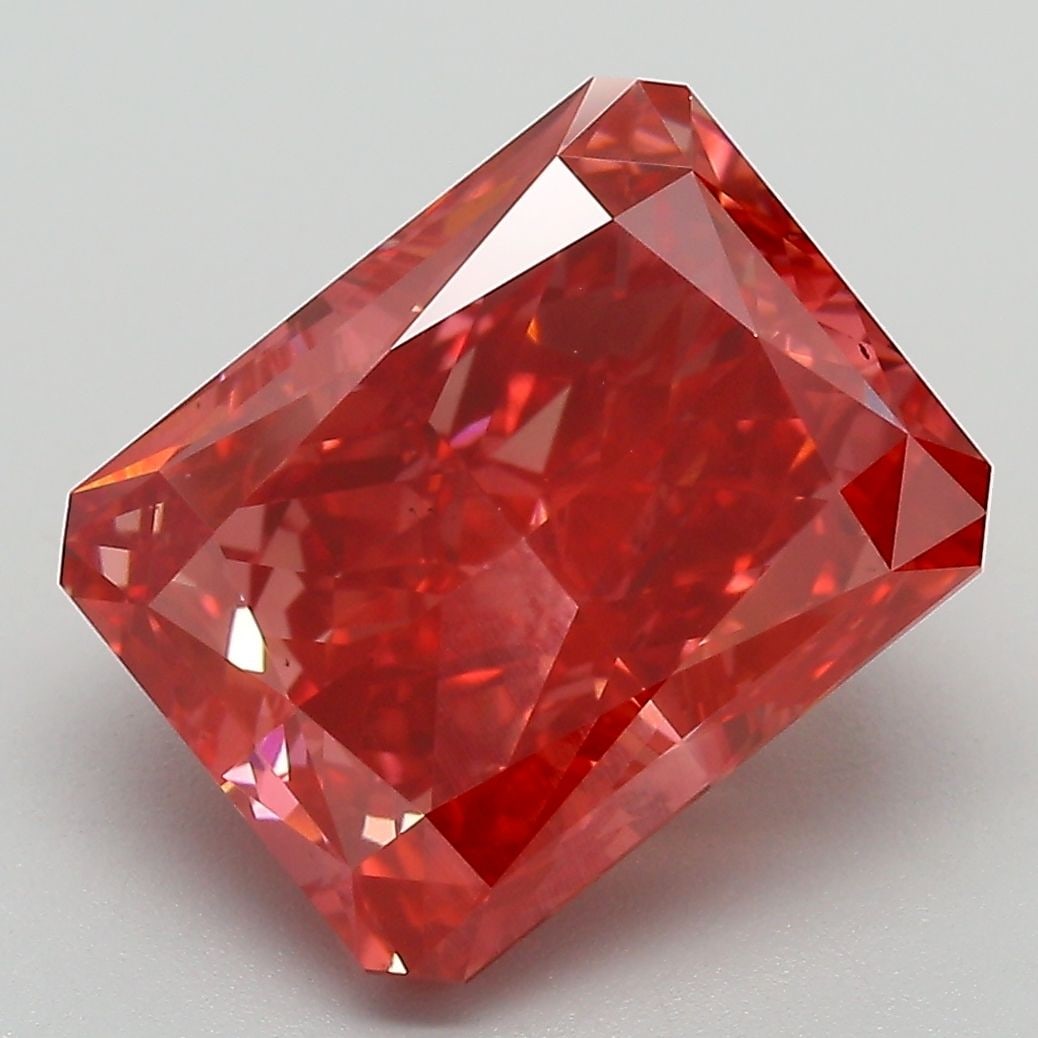 Loose Diamond - RADIANT 6.57ct Fancy Vivid Pink VS1: Loose Diamond - RADIANT 6.57ct Fancy Vivid Pink VS1 Source: This is a real non-mined Diamond that has been grown in a lab Shape: RADIANT Carats: 6.57 Color: Fancy Vivid Pink Certification: IGI Video: