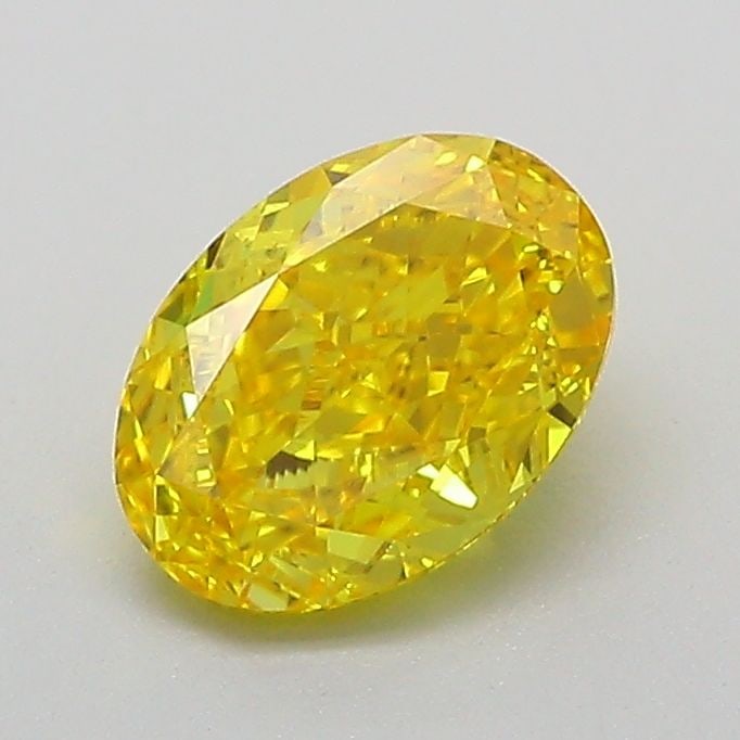 Loose Diamond - OVAL 1.01ct Fancy Vivid Yellow VVS2: Loose Diamond - OVAL 1.01ct Fancy Vivid Yellow VVS2 Source: This is a real non-mined Diamond that has been grown in a lab Shape: OVAL Carats: 1.01 Color: Fancy Vivid Yellow Certification: IGI Video: