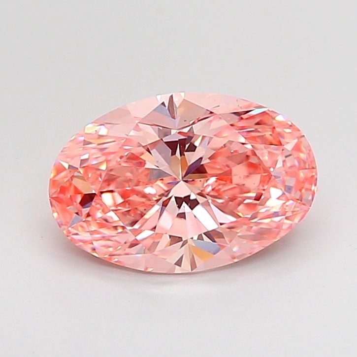 Loose Diamond - OVAL 2.01ct Fancy Vivid Pink VS1: Loose Diamond - OVAL 2.01ct Fancy Vivid Pink VS1 Source: This is a real non-mined Diamond that has been grown in a lab Shape: OVAL Carats: 2.01 Color: Fancy Vivid Pink Certification: IGI Video: