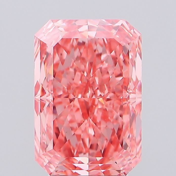 Loose Diamond - RADIANT 4.07ct Fancy Vivid Pink VS1: Loose Diamond - RADIANT 4.07ct Fancy Vivid Pink VS1 Source: This is a real non-mined Diamond that has been grown in a lab Shape: RADIANT Carats: 4.07 Color: Fancy Vivid Pink Certification: IGI Video: