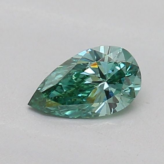 Loose Diamond - PEAR 0.17ct Fancy Vivid Green VS1: Loose Diamond - PEAR 0.17ct Fancy Vivid Green VS1 Source: This is a real non-mined Diamond that has been grown in a lab Shape: PEAR Carats: 0.17 Color: Fancy Vivid Green Certification: IGI The Diamond