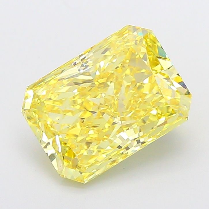 Loose Diamond - RADIANT 5.51ct Fancy Intense Yellow VS1: Loose Diamond - RADIANT 5.51ct Fancy Intense Yellow VS1 Source: This is a real non-mined Diamond that has been grown in a lab Shape: RADIANT Carats: 5.51 Color: Fancy Intense Yellow Certification: IGI