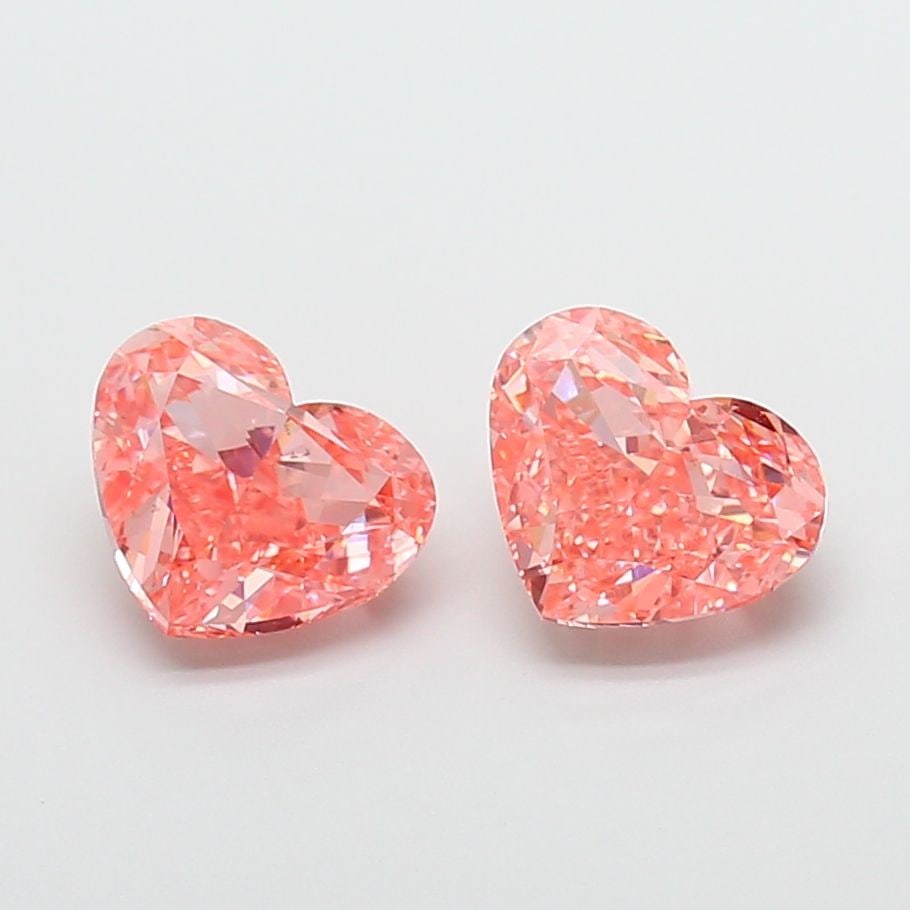 Loose Diamond - HEART 2.01ct Fancy Vivid Pink VS1: Loose Diamond - HEART 2.01ct Fancy Vivid Pink VS1 Source: This is a real non-mined Diamond that has been grown in a lab Shape: HEART Carats: 2.01 Color: Fancy Vivid Pink Certification: IGI Video: