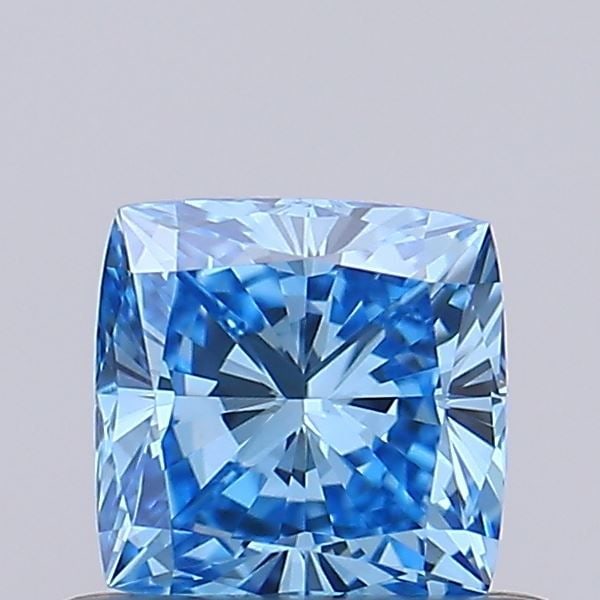 Loose Diamond - CUSHION MODIFIED 0.5ct Fancy Vivid Blue VS1: Loose Diamond - CUSHION MODIFIED 0.5ct Fancy Vivid Blue VS1 Source: This is a real non-mined Diamond that has been grown in a lab Shape: CUSHION MODIFIED Carats: 0.5 Color: Fancy Vivid Blue Certificat