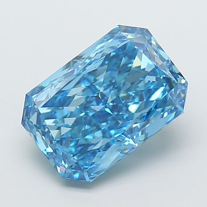 Loose Diamond - RADIANT 4.01ct Fancy Vivid Blue VS1: Loose Diamond - RADIANT 4.01ct Fancy Vivid Blue VS1 Source: This is a real non-mined Diamond that has been grown in a lab Shape: RADIANT Carats: 4.01 Color: Fancy Vivid Blue Certification: IGI Video: