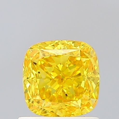 Loose Diamond - CUSHION MODIFIED 1.18ct Fancy Vivid Yellow VVS1: Loose Diamond - CUSHION MODIFIED 1.18ct Fancy Vivid Yellow VVS1 Source: This is a real non-mined Diamond that has been grown in a lab Shape: CUSHION MODIFIED Carats: 1.18 Color: Fancy Vivid Yellow Cer