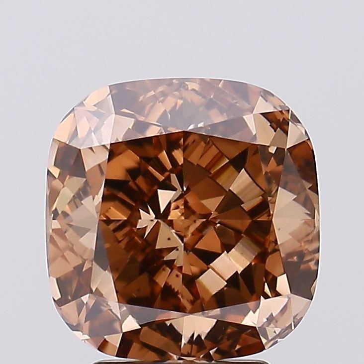 Loose Diamond - CUSHION MODIFIED 4.01ct Fancy Brown VS1: Loose Diamond - CUSHION MODIFIED 4.01ct Fancy Brown VS1 Source: This is a real non-mined Diamond that has been grown in a lab Shape: CUSHION MODIFIED Carats: 4.01 Color: Fancy Brown Certification: IGI