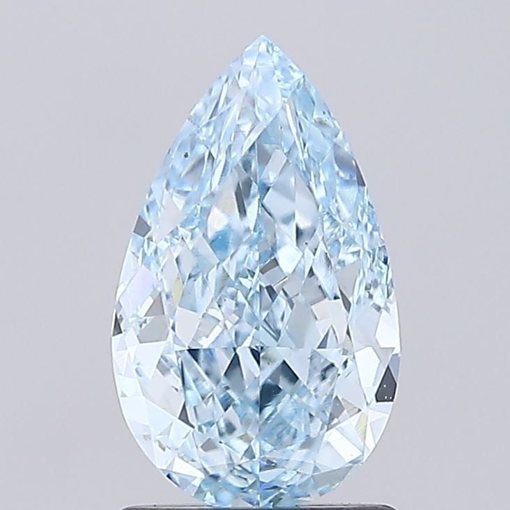 Loose Diamond - PEAR 1.67ct Fancy Vivid Blue VS1: Loose Diamond - PEAR 1.67ct Fancy Vivid Blue VS1 Source: This is a real non-mined Diamond that has been grown in a lab Shape: PEAR Carats: 1.67 Color: Fancy Vivid Blue Certification: IGI Video: