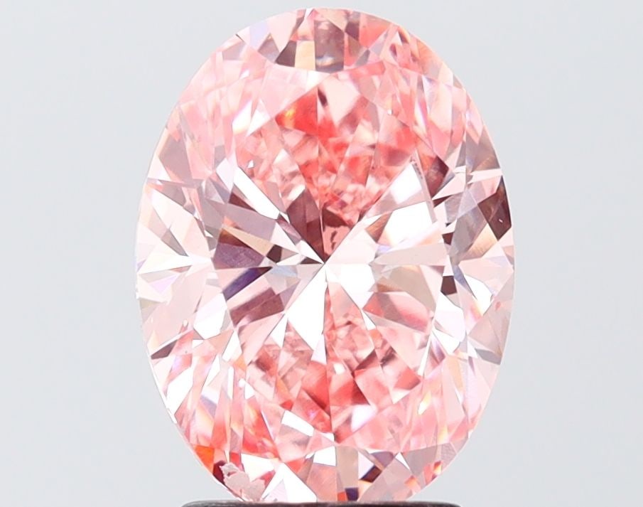 Loose Diamond - OVAL 3.0ct Fancy Vivid Pink VS2: Loose Diamond - OVAL 3.0ct Fancy Vivid Pink VS2 Source: This is a real non-mined Diamond that has been grown in a lab Shape: OVAL Carats: 3.0 Color: Fancy Vivid Pink Certification: IGI Video: