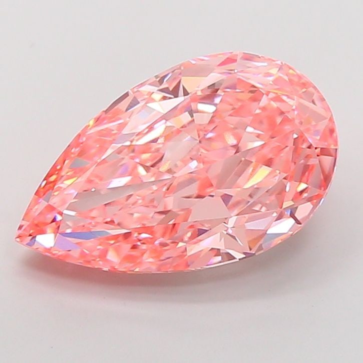 Loose Diamond - PEAR 10.03ct Fancy Vivid Pink VS1: Loose Diamond - PEAR 10.03ct Fancy Vivid Pink VS1 Source: This is a real non-mined Diamond that has been grown in a lab Shape: PEAR Carats: 10.03 Color: Fancy Vivid Pink Certification: IGI Video: