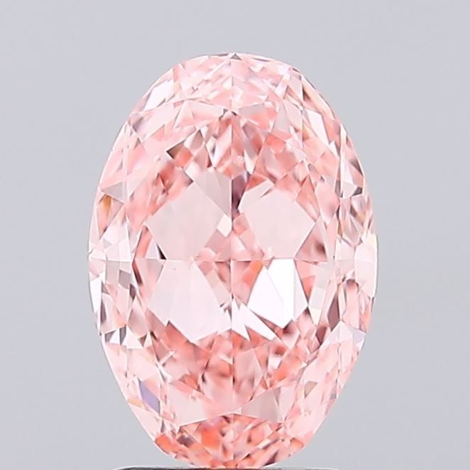 Loose Diamond - OVAL 2.26ct Fancy Vivid Pink VS1: Loose Diamond - OVAL 2.26ct Fancy Vivid Pink VS1 Source: This is a real non-mined Diamond that has been grown in a lab Shape: OVAL Carats: 2.26 Color: Fancy Vivid Pink Certification: IGI Video: