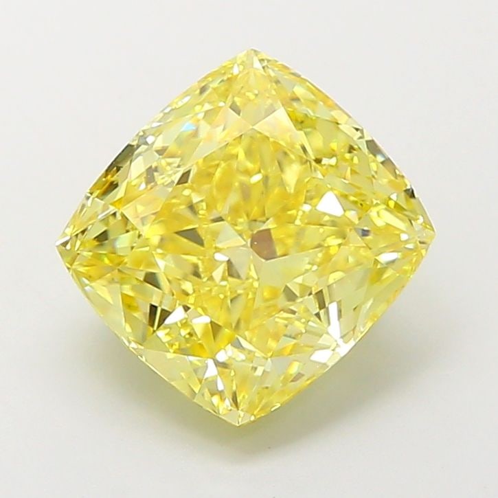 Loose Diamond - CUSHION MODIFIED 3.83ct Fancy Intense Yellow VS1: Loose Diamond - CUSHION MODIFIED 3.83ct Fancy Intense Yellow VS1 Source: This is a real non-mined Diamond that has been grown in a lab Shape: CUSHION MODIFIED Carats: 3.83 Color: Fancy Intense Yellow 