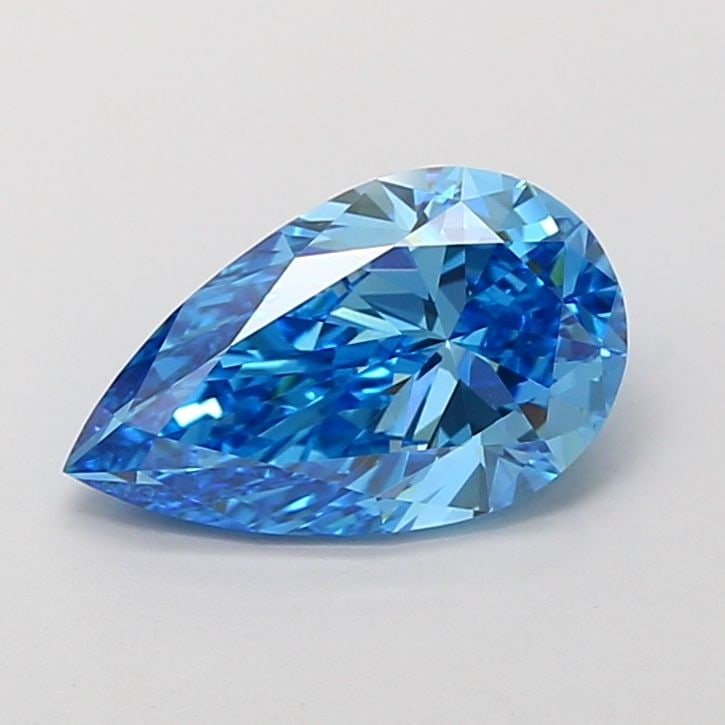 Loose Diamond - PEAR 2.5ct Fancy Vivid Blue VVS2: Loose Diamond - PEAR 2.5ct Fancy Vivid Blue VVS2 Source: This is a real non-mined Diamond that has been grown in a lab Shape: PEAR Carats: 2.5 Color: Fancy Vivid Blue Certification: IGI Video: