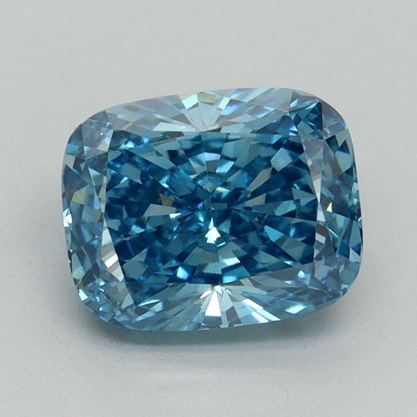 Loose Diamond - CUSHION BRILLIANT 2.0ct Fancy Vivid Blue VS1: Loose Diamond - CUSHION BRILLIANT 2.0ct Fancy Vivid Blue VS1 Source: This is a real non-mined Diamond that has been grown in a lab Shape: CUSHION BRILLIANT Carats: 2.0 Color: Fancy Vivid Blue Certific