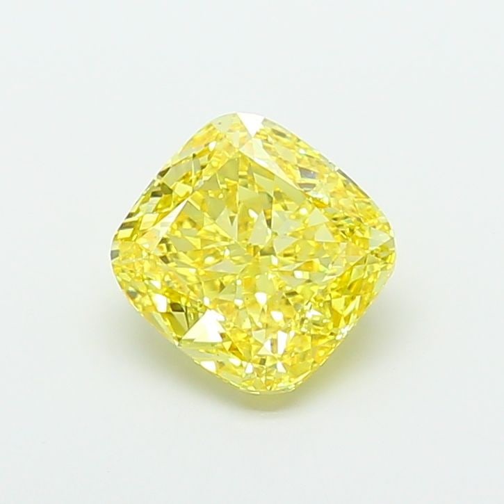 Loose Diamond - CUSHION MODIFIED 5.08ct Fancy Vivid Yellow VS1: Loose Diamond - CUSHION MODIFIED 5.08ct Fancy Vivid Yellow VS1 Source: This is a real non-mined Diamond that has been grown in a lab Shape: CUSHION MODIFIED Carats: 5.08 Color: Fancy Vivid Yellow Cert