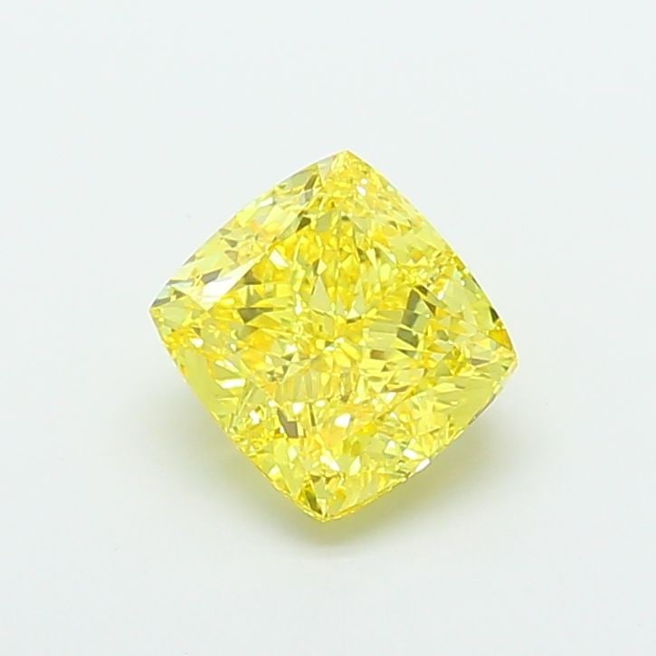 Loose Diamond - CUSHION MODIFIED 5.03ct Fancy Vivid Yellow VVS2: Loose Diamond - CUSHION MODIFIED 5.03ct Fancy Vivid Yellow VVS2 Source: This is a real non-mined Diamond that has been grown in a lab Shape: CUSHION MODIFIED Carats: 5.03 Color: Fancy Vivid Yellow Cer