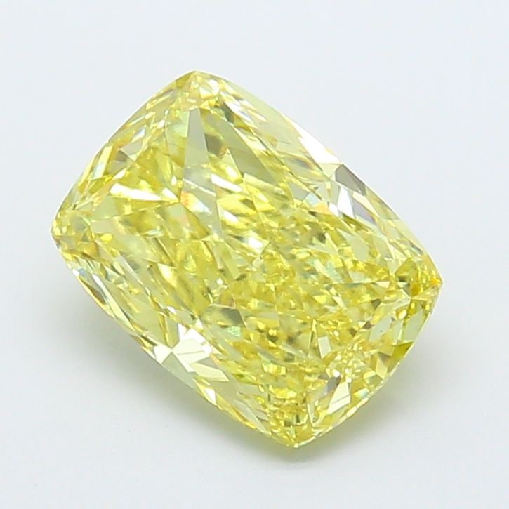 Loose Diamond - CUSHION MODIFIED 3.24ct Fancy Intense Yellow VS1: Loose Diamond - CUSHION MODIFIED 3.24ct Fancy Intense Yellow VS1 Source: This is a real non-mined Diamond that has been grown in a lab Shape: CUSHION MODIFIED Carats: 3.24 Color: Fancy Intense Yellow 