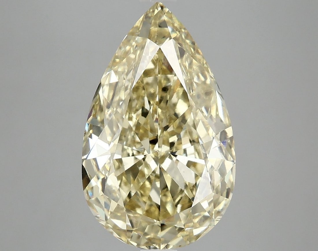 Loose Diamond - PEAR 5.09ct Fancy Intense Yellow VS1: Loose Diamond - PEAR 5.09ct Fancy Intense Yellow VS1 Source: This is a real non-mined Diamond that has been grown in a lab Shape: PEAR Carats: 5.09 Color: Fancy Intense Yellow Certification: IGI Video