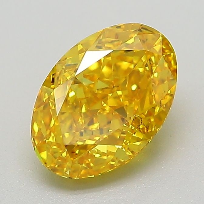 Loose Diamond - OVAL 1.53ct Fancy Vivid Yellow VS1: Loose Diamond - OVAL 1.53ct Fancy Vivid Yellow VS1 Source: This is a real non-mined Diamond that has been grown in a lab Shape: OVAL Carats: 1.53 Color: Fancy Vivid Yellow Certification: IGI Video:
