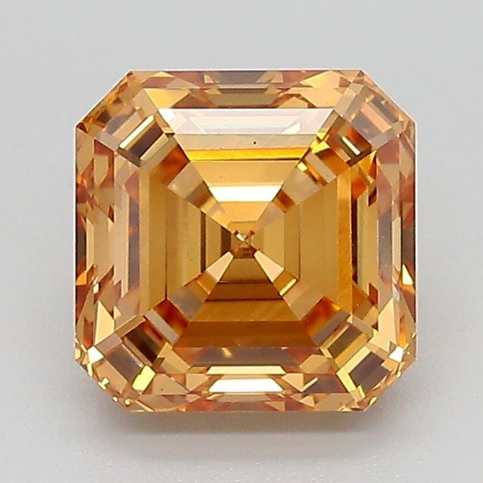 Loose Diamond - ASSCHER 2.01ct Fancy Light Yellowish Brown VVS2: Loose Diamond - ASSCHER 2.01ct Fancy Light Yellowish Brown VVS2 Source: This is a real non-mined Diamond that has been grown in a lab Shape: ASSCHER Carats: 2.01 Color: Fancy Light Yellowish Brown Cer