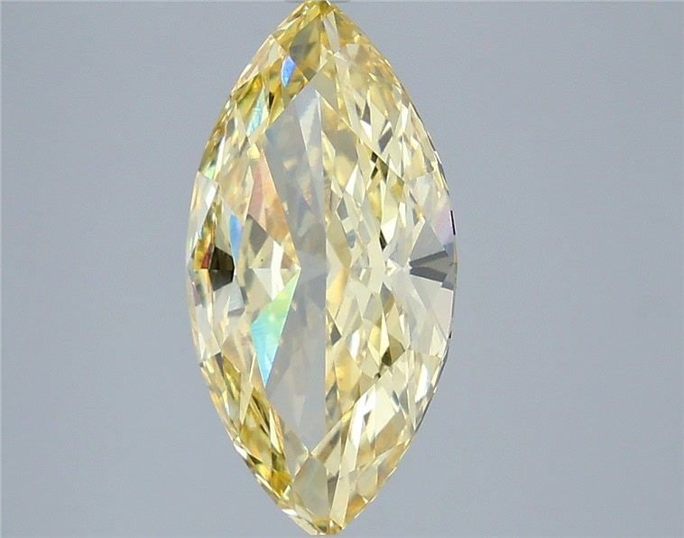 Loose Diamond - MARQUISE 4.1ct Fancy Intense Yellow VS1: Loose Diamond - MARQUISE 4.1ct Fancy Intense Yellow VS1 Source: This is a real non-mined Diamond that has been grown in a lab Shape: MARQUISE Carats: 4.1 Color: Fancy Intense Yellow Certification: IGI