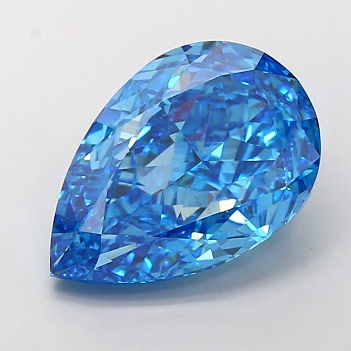 Loose Diamond - PEAR 7.06ct Fancy Vivid Blue VS1 (1 of 1)