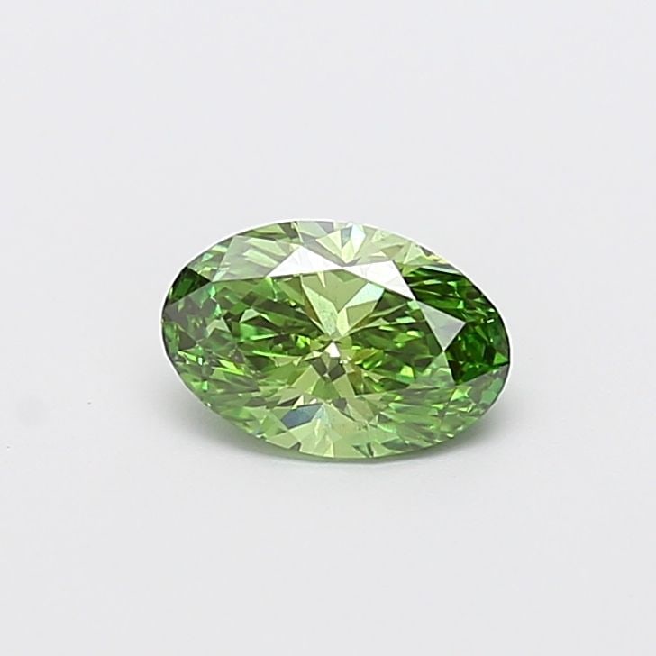 Loose Diamond - OVAL 1.0ct Fancy Vivid Green SI1: Loose Diamond - OVAL 1.0ct Fancy Vivid Green SI1 Source: This is a real non-mined Diamond that has been grown in a lab Shape: OVAL Carats: 1.0 Color: Fancy Vivid Green Certification: IGI Video: