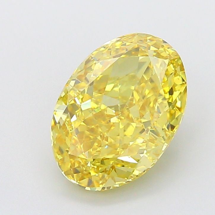 Loose Diamond - OVAL 9.08ct Fancy Vivid Yellow VVS2: Loose Diamond - OVAL 9.08ct Fancy Vivid Yellow VVS2 Source: This is a real non-mined Diamond that has been grown in a lab Shape: OVAL Carats: 9.08 Color: Fancy Vivid Yellow Certification: IGI Video:
