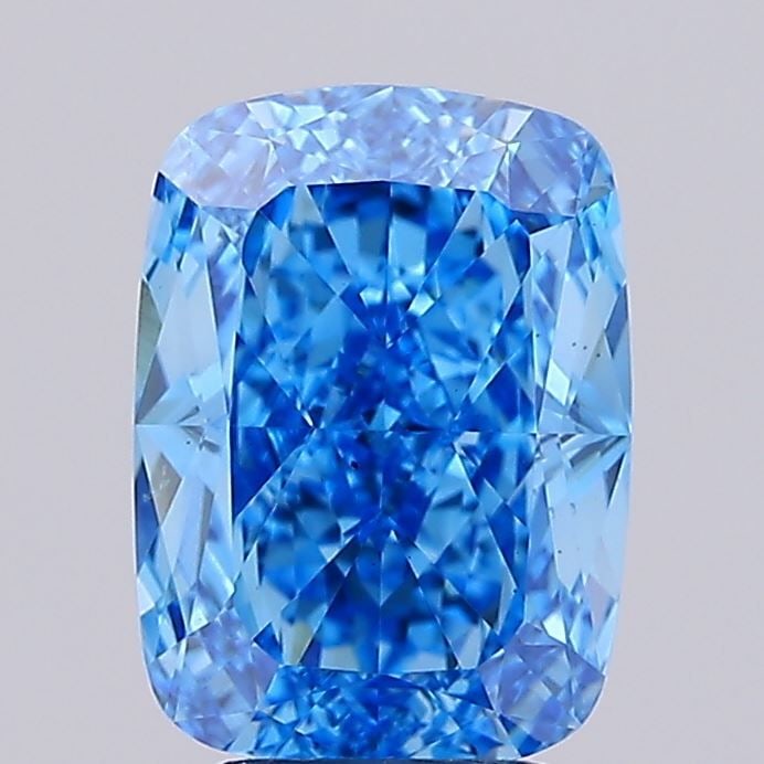 Loose Diamond - CUSHION MODIFIED 3.07ct Fancy Vivid Blue VS1: Loose Diamond - CUSHION MODIFIED 3.07ct Fancy Vivid Blue VS1 Source: This is a real non-mined Diamond that has been grown in a lab Shape: CUSHION MODIFIED Carats: 3.07 Color: Fancy Vivid Blue Certific