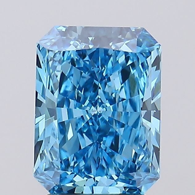 Loose Diamond - RADIANT 2.53ct Fancy Vivid Blue VVS1: Loose Diamond - RADIANT 2.53ct Fancy Vivid Blue VVS1 Source: This is a real non-mined Diamond that has been grown in a lab Shape: RADIANT Carats: 2.53 Color: Fancy Vivid Blue Certification: IGI Video: