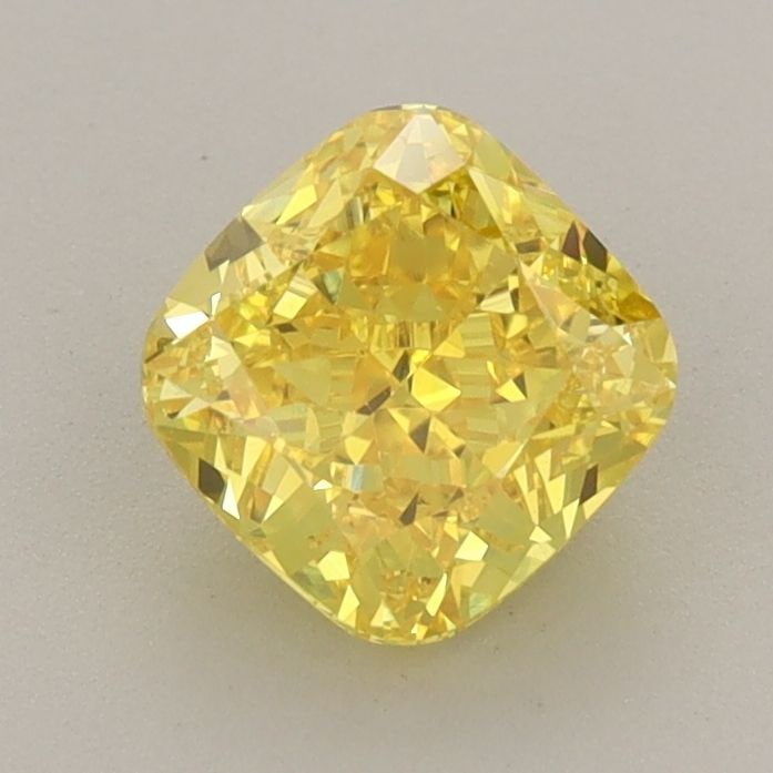 Loose Diamond - CUSHION MODIFIED 1.24ct Fancy Vivid Yellow VVS2: Loose Diamond - CUSHION MODIFIED 1.24ct Fancy Vivid Yellow VVS2 Source: This is a real non-mined Diamond that has been grown in a lab Shape: CUSHION MODIFIED Carats: 1.24 Color: Fancy Vivid Yellow Cer