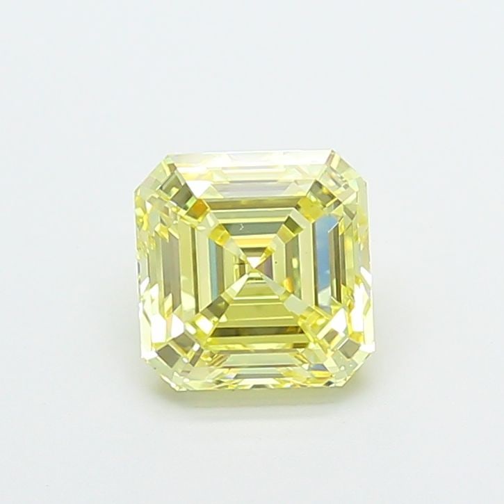 Loose Diamond - ASSCHER 2.1ct Fancy Yellow VS2: Loose Diamond - ASSCHER 2.1ct Fancy Yellow VS2 Source: This is a real non-mined Diamond that has been grown in a lab Shape: ASSCHER Carats: 2.1 Color: Fancy Yellow Certification: IGI Video: