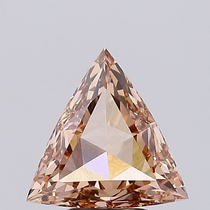 Loose Diamond - TRIANGULAR 3.4ct Fancy Brown VS1: Loose Diamond - TRIANGULAR 3.4ct Fancy Brown VS1 Source: This is a real non-mined Diamond that has been grown in a lab Shape: TRIANGULAR Carats: 3.4 Color: Fancy Brown Certification: IGI Video: