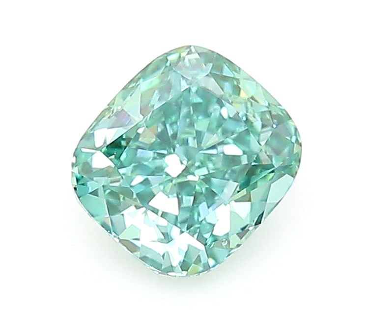Loose Diamond - CUSHION MODIFIED 1.09ct Fancy Vivid Green VS1: Loose Diamond - CUSHION MODIFIED 1.09ct Fancy Vivid Green VS1 Source: This is a real non-mined Diamond that has been grown in a lab Shape: CUSHION MODIFIED Carats: 1.09 Color: Fancy Vivid Green Certif