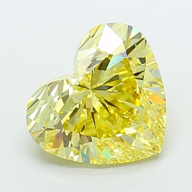 Loose Diamond - HEART 4.05ct Fancy Intense Yellow VS1: Loose Diamond - HEART 4.05ct Fancy Intense Yellow VS1 Source: This is a real non-mined Diamond that has been grown in a lab Shape: HEART Carats: 4.05 Color: Fancy Intense Yellow Certification: IGI Vid