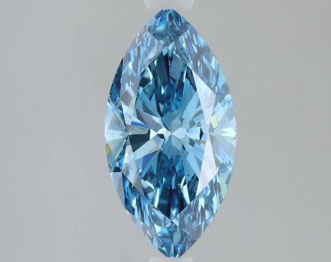 Loose Diamond - MARQUISE 1.54ct Fancy Vivid Blue VS2: Loose Diamond - MARQUISE 1.54ct Fancy Vivid Blue VS2 Source: This is a real non-mined Diamond that has been grown in a lab Shape: MARQUISE Carats: 1.54 Color: Fancy Vivid Blue Certification: IGI Video