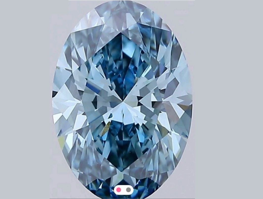 Loose Diamond - OVAL 2.5ct Fancy Vivid Blue VVS2: Loose Diamond - OVAL 2.5ct Fancy Vivid Blue VVS2 Source: This is a real non-mined Diamond that has been grown in a lab Shape: OVAL Carats: 2.5 Color: Fancy Vivid Blue Certification: IGI Video: