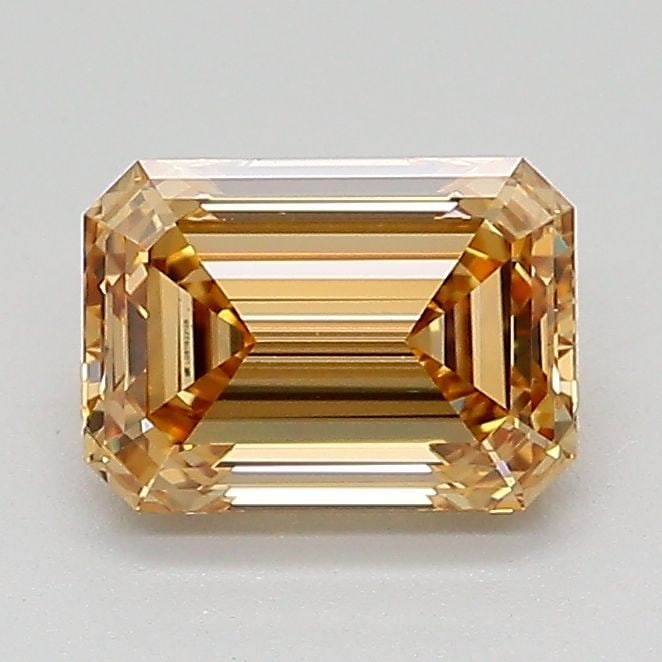 Loose Diamond - EMERALD 1.1ct Fancy Light Yellowish Brown VVS2: Loose Diamond - EMERALD 1.1ct Fancy Light Yellowish Brown VVS2 Source: This is a real non-mined Diamond that has been grown in a lab Shape: EMERALD Carats: 1.1 Color: Fancy Light Yellowish Brown Certi