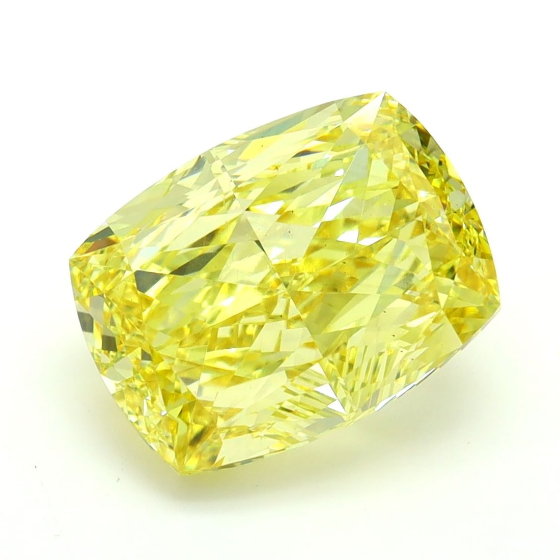 Loose Diamond - CUSHION MODIFIED 5.08ct Fancy Vivid Yellow VS2: Loose Diamond - CUSHION MODIFIED 5.08ct Fancy Vivid Yellow VS2 Source: This is a real non-mined Diamond that has been grown in a lab Shape: CUSHION MODIFIED Carats: 5.08 Color: Fancy Vivid Yellow Cert