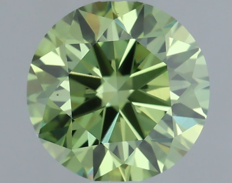 Loose Diamond - ROUND 1.03ct Fancy Vivid Green VS1: Loose Diamond - ROUND 1.03ct Fancy Vivid Green VS1 Source: This is a real non-mined Diamond that has been grown in a lab Shape: ROUND Carats: 1.03 Color: Fancy Vivid Green Certification: IGI Video: