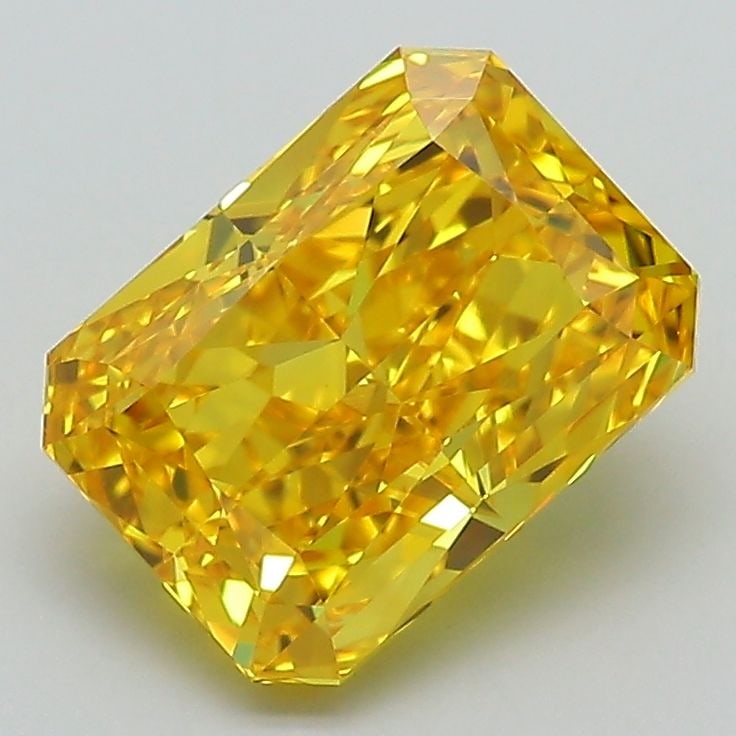 Loose Diamond - RADIANT 2.32ct Fancy Vivid Yellow VVS2: Loose Diamond - RADIANT 2.32ct Fancy Vivid Yellow VVS2 Source: This is a real non-mined Diamond that has been grown in a lab Shape: RADIANT Carats: 2.32 Color: Fancy Vivid Yellow Certification: IGI Vi