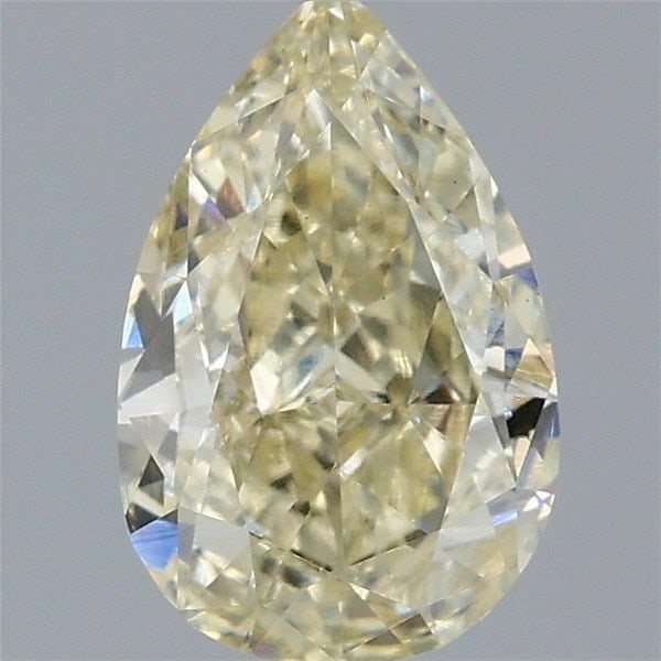 Loose Diamond - PEAR 1.11ct Fancy Light Yellow VS1: Loose Diamond - PEAR 1.11ct Fancy Light Yellow VS1 Source: This is a real non-mined Diamond that has been grown in a lab Shape: PEAR Carats: 1.11 Color: Fancy Light Yellow Certification: IGI Video: