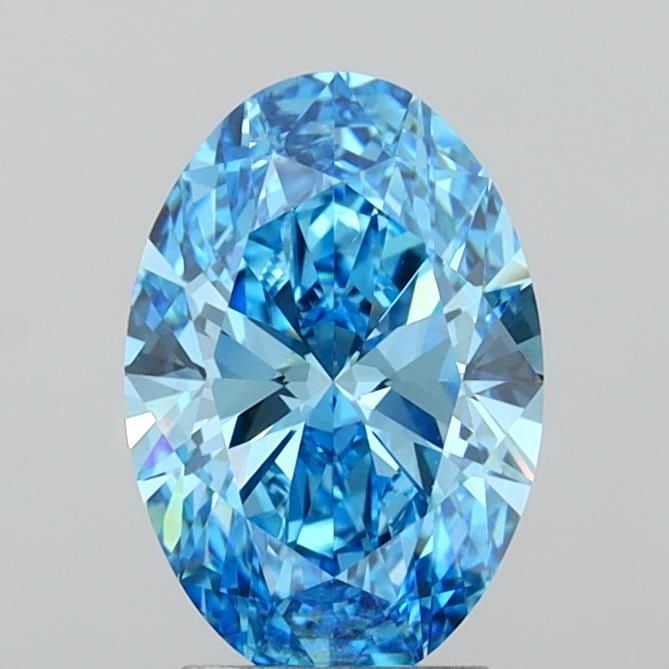 Loose Diamond - OVAL 3.04ct Fancy Vivid Blue VVS2 (1 of 1)