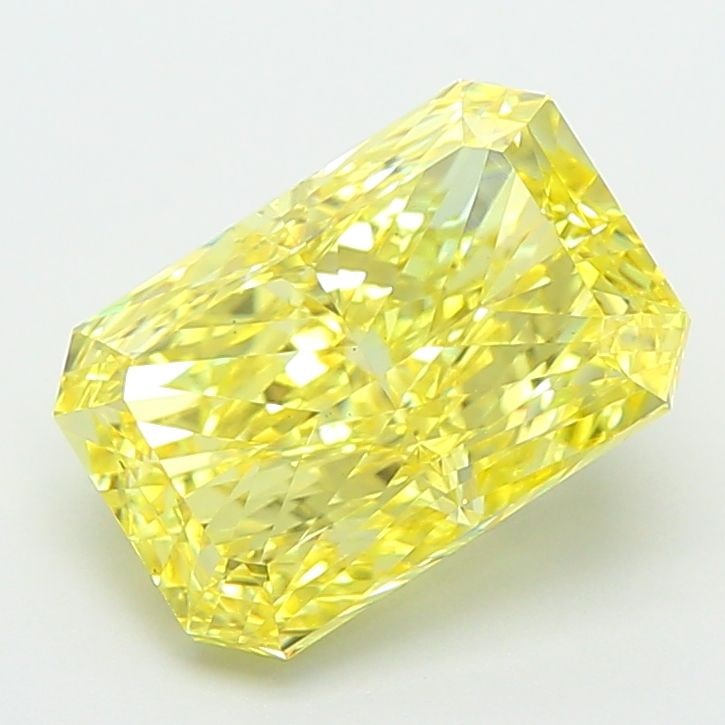 Loose Diamond - RADIANT 2.91ct Fancy Vivid Yellow VS1: Loose Diamond - RADIANT 2.91ct Fancy Vivid Yellow VS1 Source: This is a real non-mined Diamond that has been grown in a lab Shape: RADIANT Carats: 2.91 Color: Fancy Vivid Yellow Certification: IGI Vid