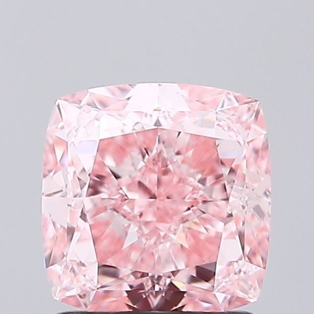 Loose Diamond - CUSHION MODIFIED 1.55ct Fancy Vivid Pink VVS2: Loose Diamond - CUSHION MODIFIED 1.55ct Fancy Vivid Pink VVS2 Source: This is a real non-mined Diamond that has been grown in a lab Shape: CUSHION MODIFIED Carats: 1.55 Color: Fancy Vivid Pink Certifi