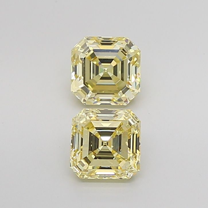 Loose Diamond - ASSCHER 1.01ct Fancy Yellow VS1: Loose Diamond - ASSCHER 1.01ct Fancy Yellow VS1 Source: This is a real non-mined Diamond that has been grown in a lab Shape: ASSCHER Carats: 1.01 Color: Fancy Yellow Certification: IGI Video: