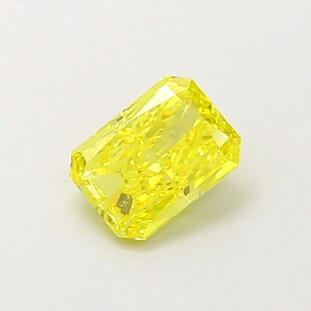 Loose Diamond - RADIANT 0.49ct Fancy Vivid Yellow VS1: Loose Diamond - RADIANT 0.49ct Fancy Vivid Yellow VS1 Source: This is a real non-mined Diamond that has been grown in a lab Shape: RADIANT Carats: 0.49 Color: Fancy Vivid Yellow Certification: IGI Vid