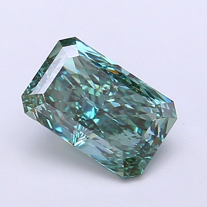 Loose Diamond - RADIANT 1.34ct Fancy Vivid Green VS2: Loose Diamond - RADIANT 1.34ct Fancy Vivid Green VS2 Source: This is a real non-mined Diamond that has been grown in a lab Shape: RADIANT Carats: 1.34 Color: Fancy Vivid Green Certification: IGI Video