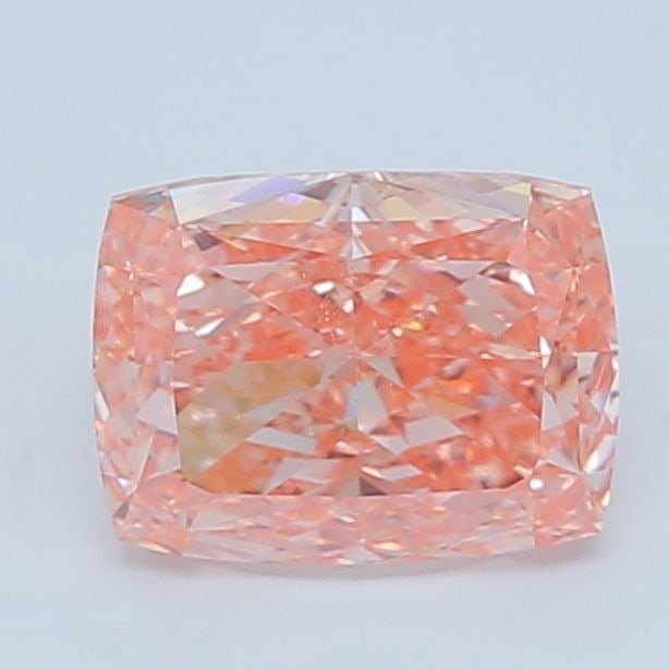 Loose Diamond - CUSHION MODIFIED 2.76ct Fancy Vivid Orangey Pink VS1: Loose Diamond - CUSHION MODIFIED 2.76ct Fancy Vivid Orangey Pink VS1 Source: This is a real non-mined Diamond that has been grown in a lab Shape: CUSHION MODIFIED Carats: 2.76 Color: Fancy Vivid Orang