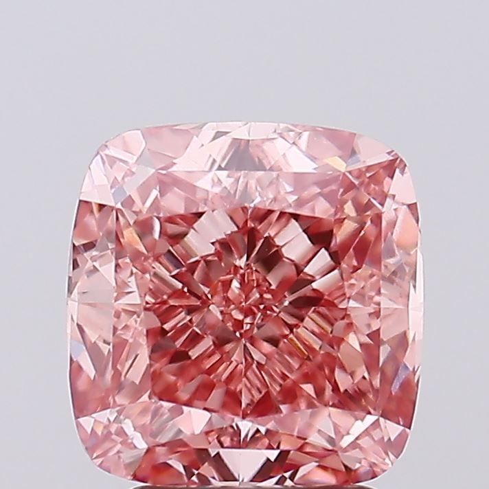 Loose Diamond - CUSHION MODIFIED 3.04ct Fancy Vivid Pink VS1: Loose Diamond - CUSHION MODIFIED 3.04ct Fancy Vivid Pink VS1 Source: This is a real non-mined Diamond that has been grown in a lab Shape: CUSHION MODIFIED Carats: 3.04 Color: Fancy Vivid Pink Certific